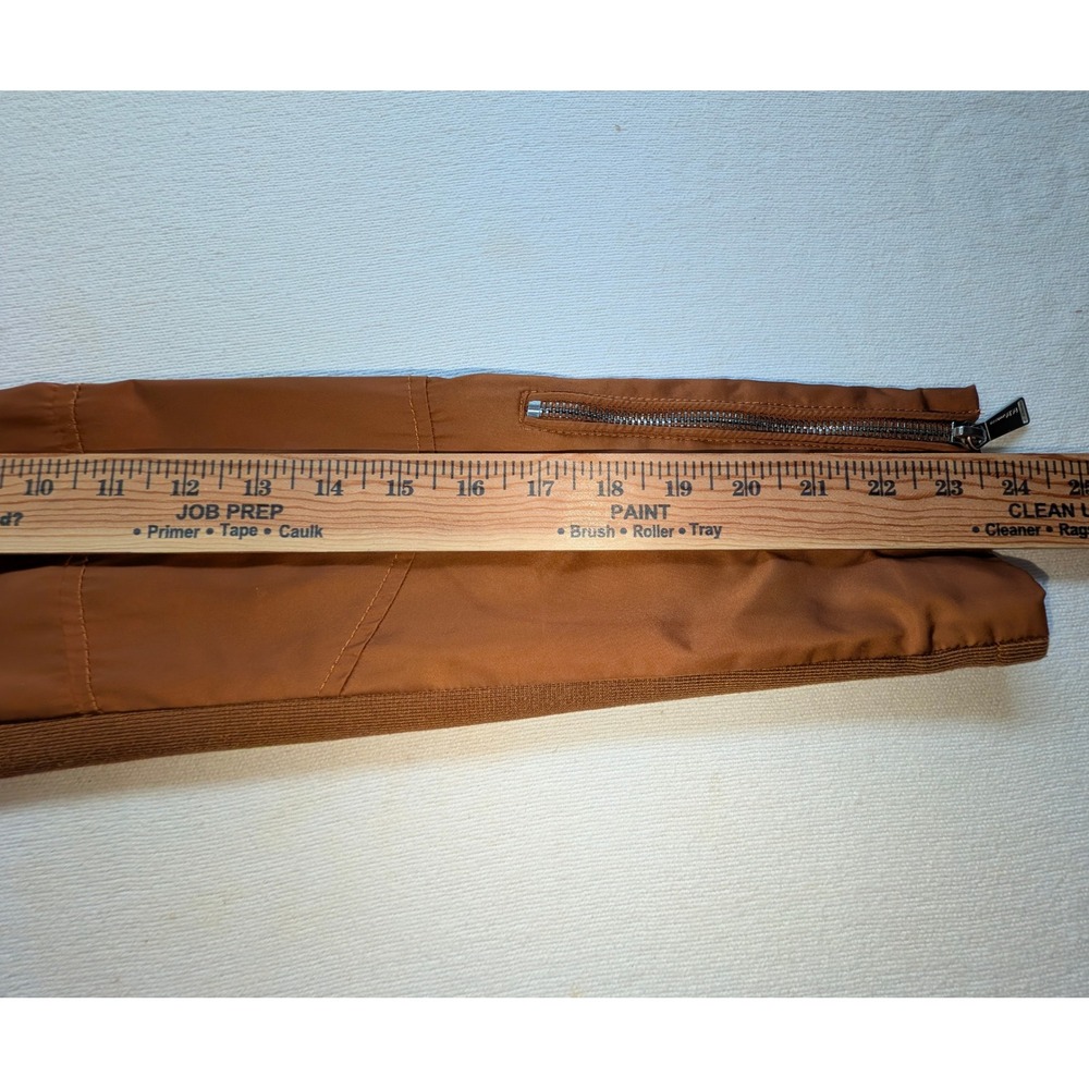 BCBGeneration XS Womens Ginger Brown Utility Jacket Moto Quilted Cinched Waist - Picture 10 of 10